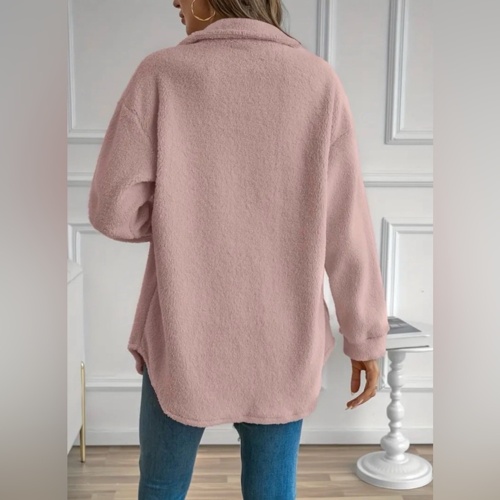 BNWT! TEDDY BLUSH 🐻💖 LONG SLEEVE, BUTTON DOWN SHIRT, SZ - M - Picture 3 of 5